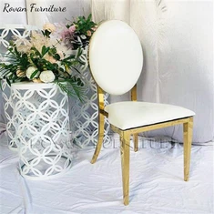 Esküvői arany és bársony étkezőszékek